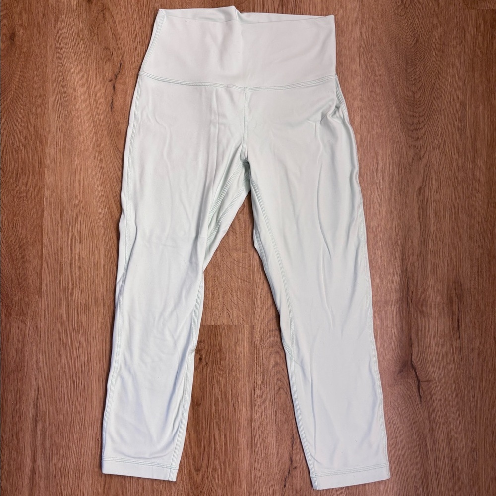 Lululemon High Rise Align Cropped Leggings Delicate Mint Size:8 - Picture 2 of 5